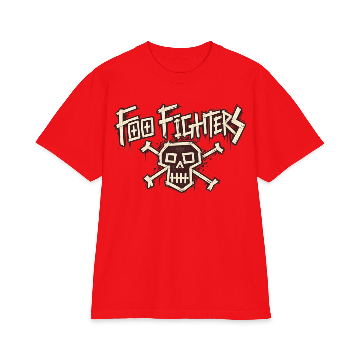 Foo Fighters Skull Logo T-Shirt | Rock Band Graphic Tee