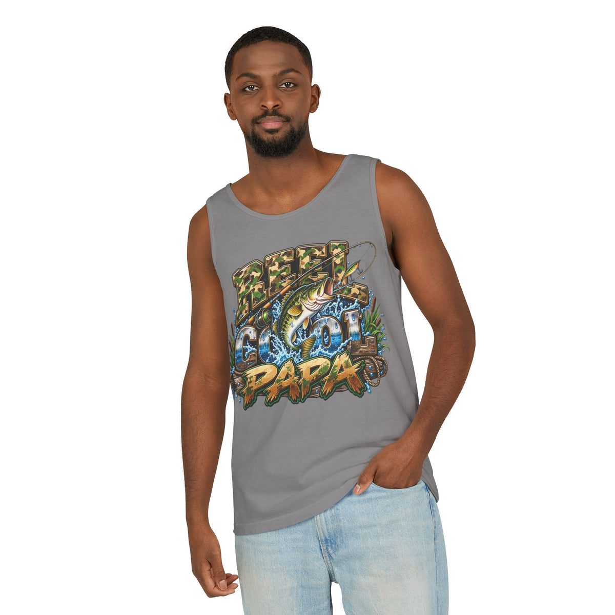 Big Fish Dad Tank Top | Fishing Graphic Tank