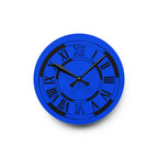 Roman Numeral Blue Clock Acrylic Wall Clock | Modern Decorative Timepiece
