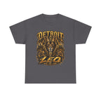Detroit Lion Leo T-Shirt | Detroit Skyline Lion Graphic Tee
