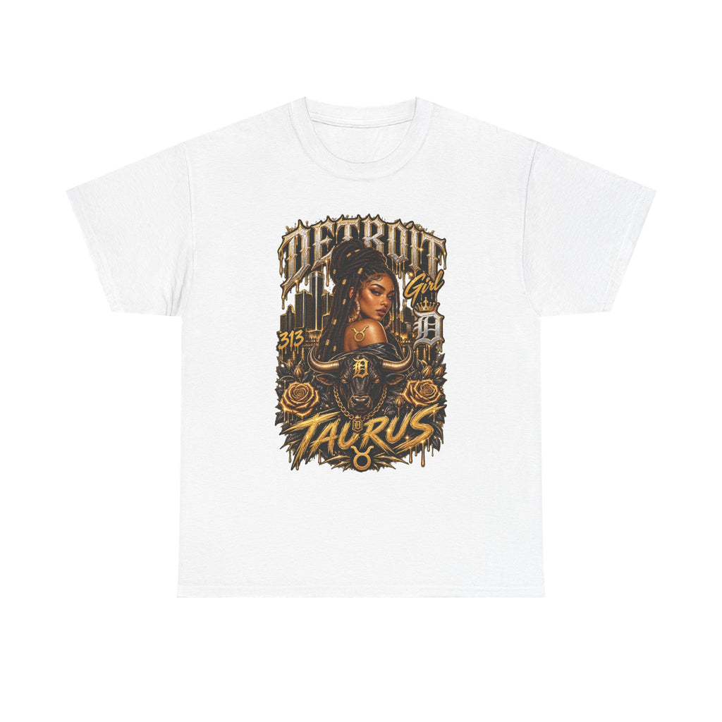 Detroit Taurus Graphic Tee | Zodiac City 313 Illustration