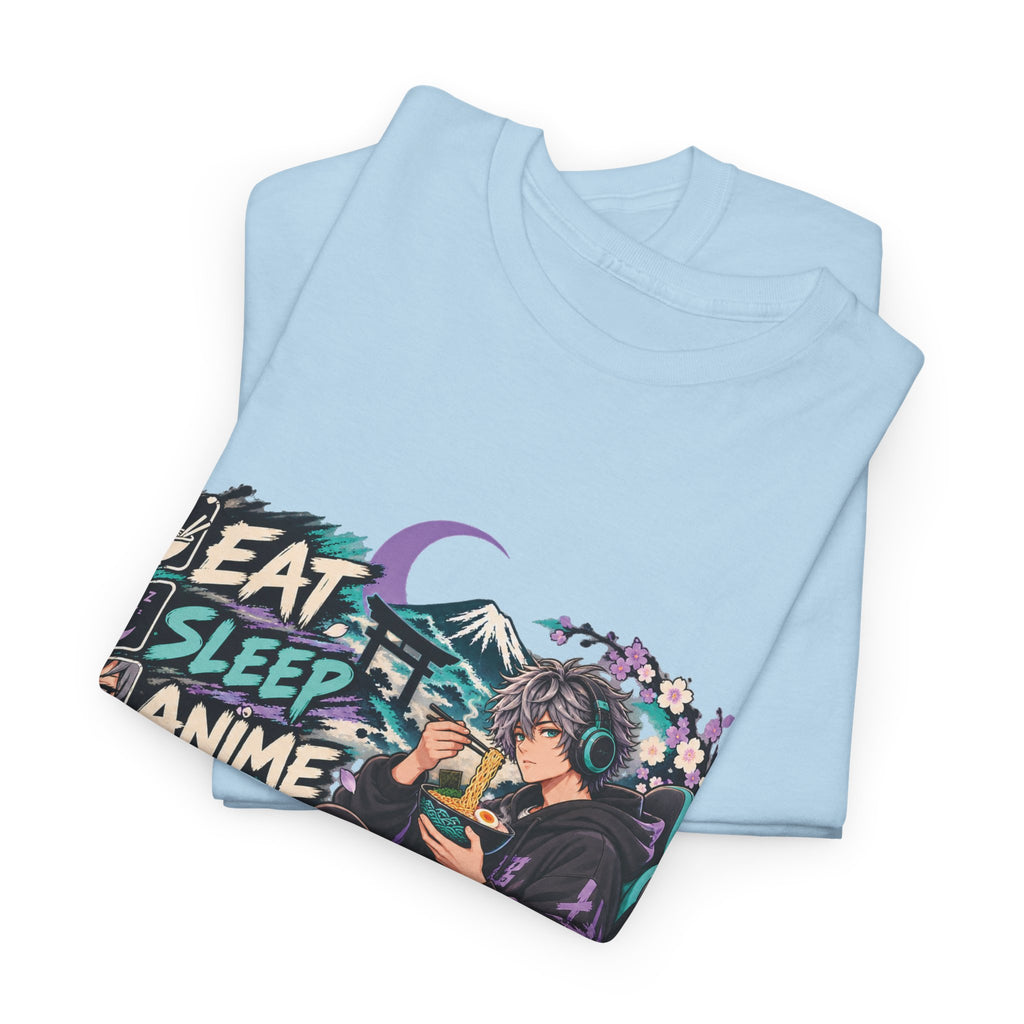Eat Sleep Anime Gaming Repeat Video Game Graphic T-Shirt