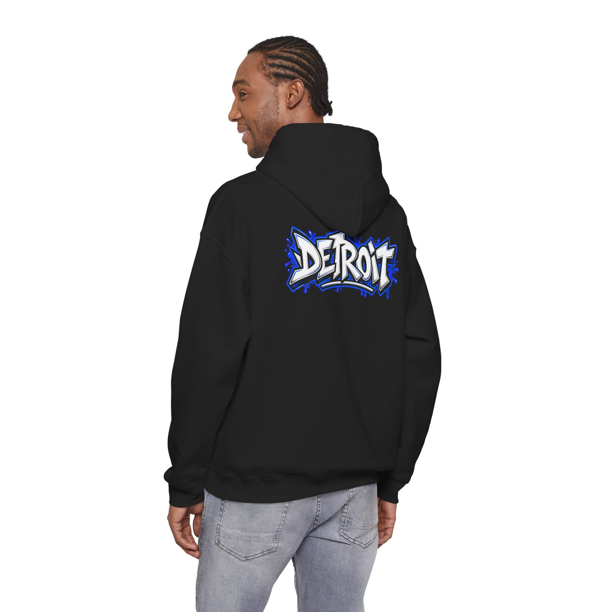 Detroit Graffiti Lion Hoodie | Detroit Drip Streetwear Sweatshirt