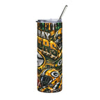 Green Bay Packers Logo Tumbler | 20oz Stainless Steel Travel Cup