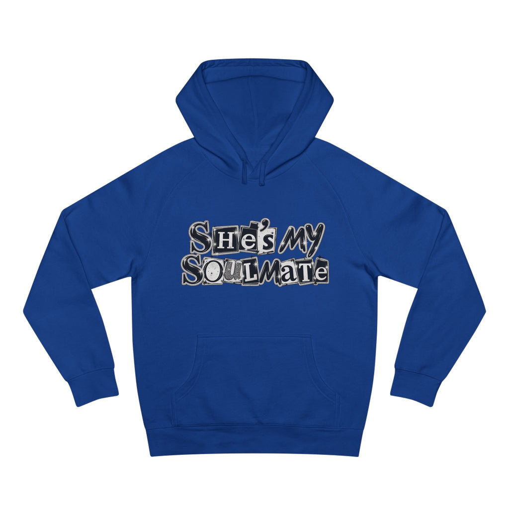 She's My Soulmate  Couples Romantic  Quote Hoodie