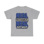 Real Recognize Real Detroit T-Shirt | Detroit Pride Tee, Urban Text Design