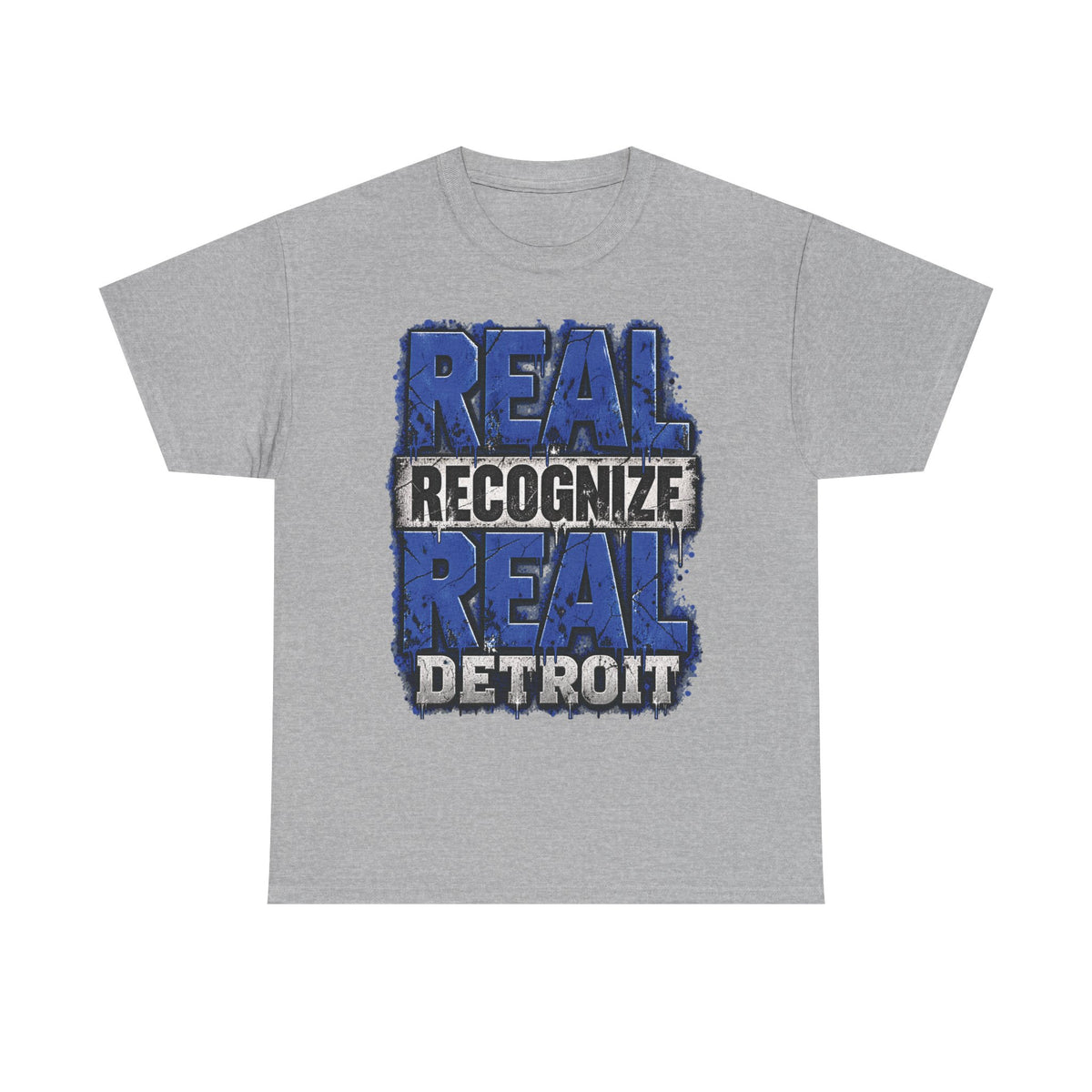 Real Recognize Real Detroit T-Shirt | Detroit Pride Tee, Urban Text Design