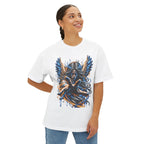 Dark Angel Illustration Tee | Winged Woman Graphic Shirt