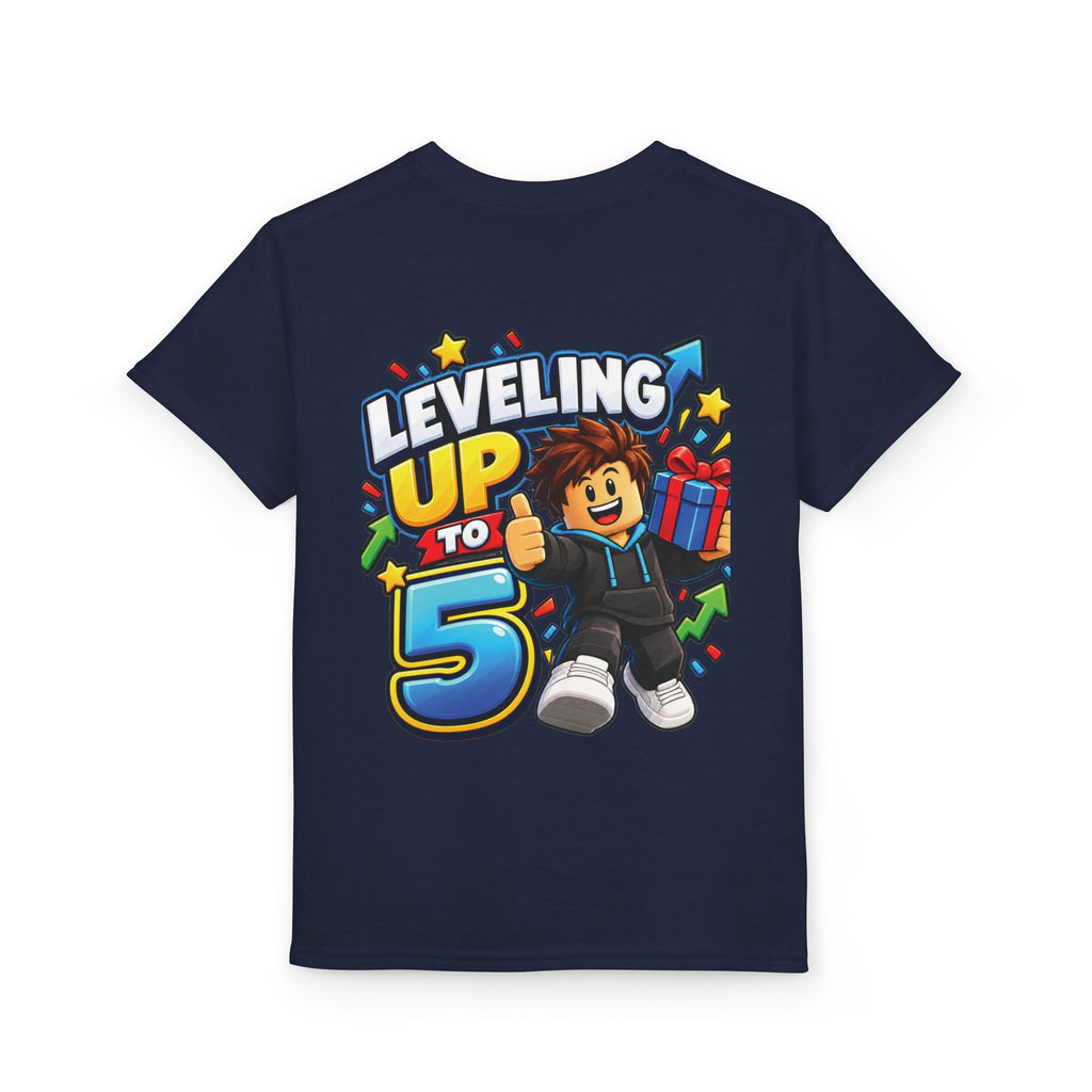 Roblox Birthday “Leveling Up to 5” Youth T-Shirt