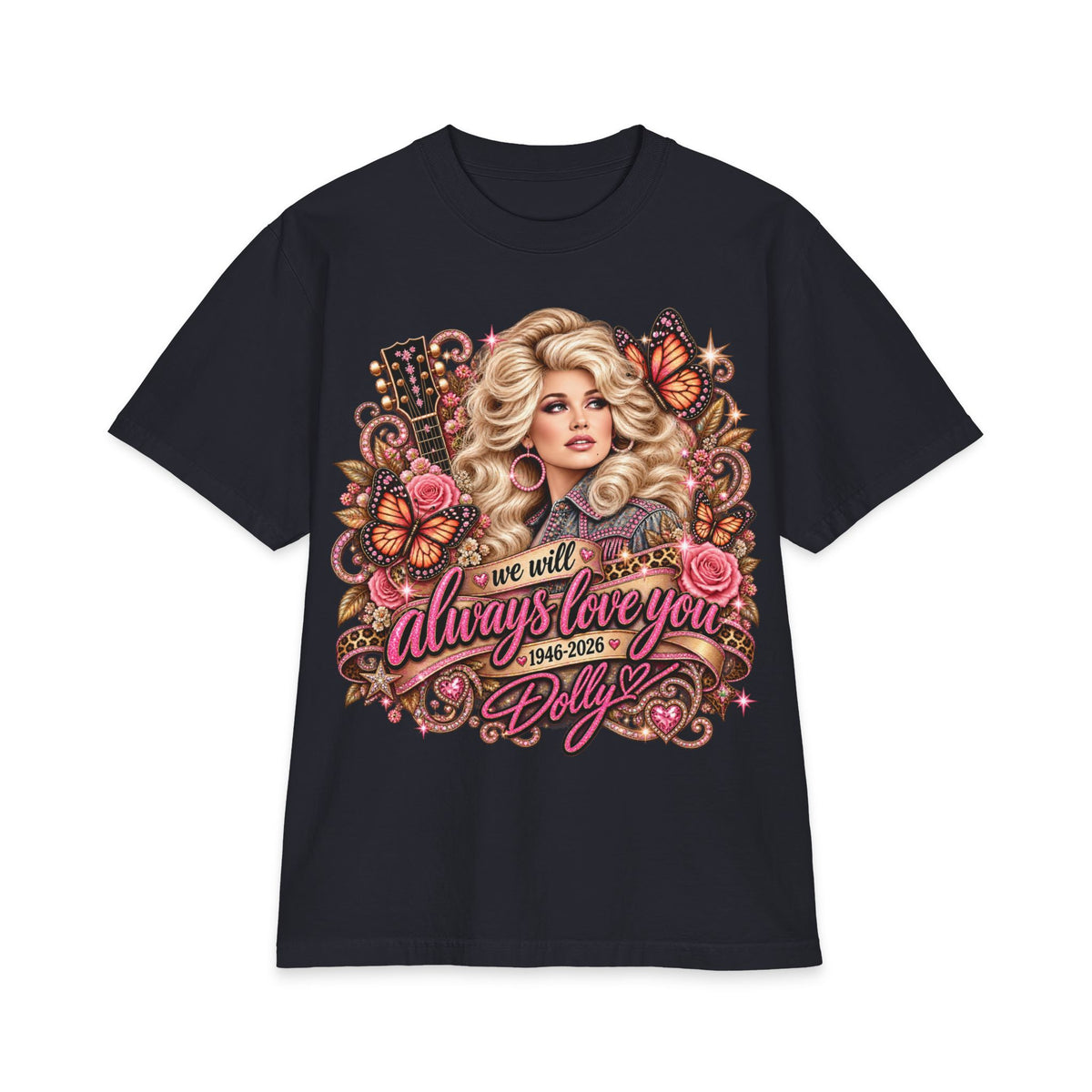 Dolly Tribute Portrait T-Shirt | We Will Always Love You 1946 2026