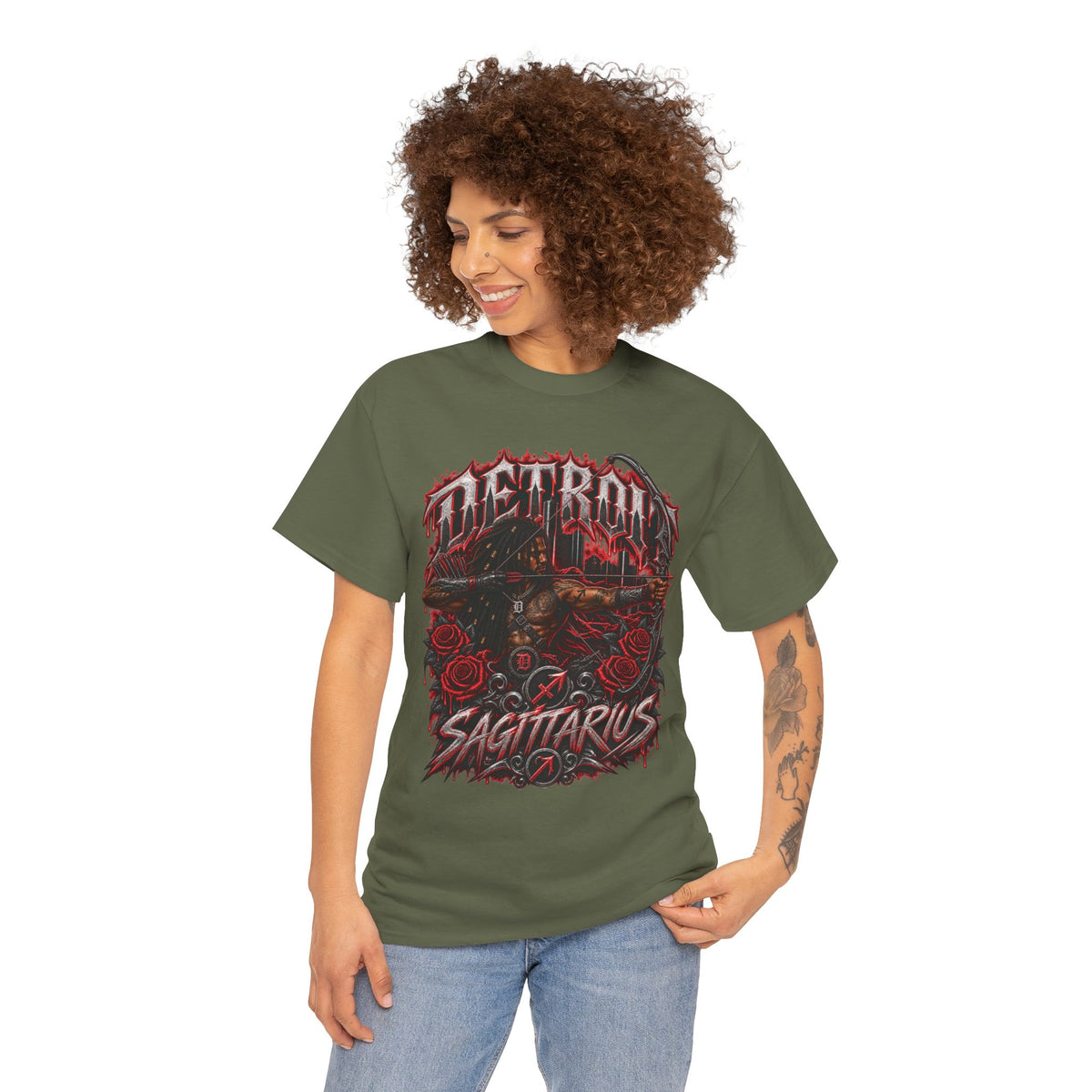 Detroit Sagittarius T-Shirt | Astrology Archer Graphic Tee