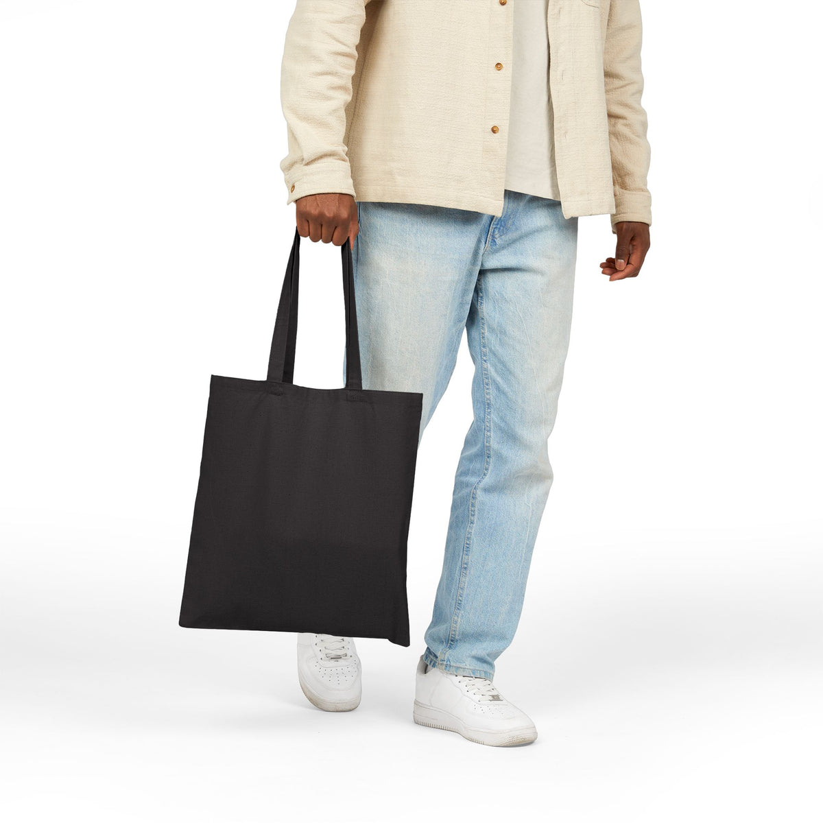 MJ King of Rock design Tote Bag | Retro music graphic canvas tote