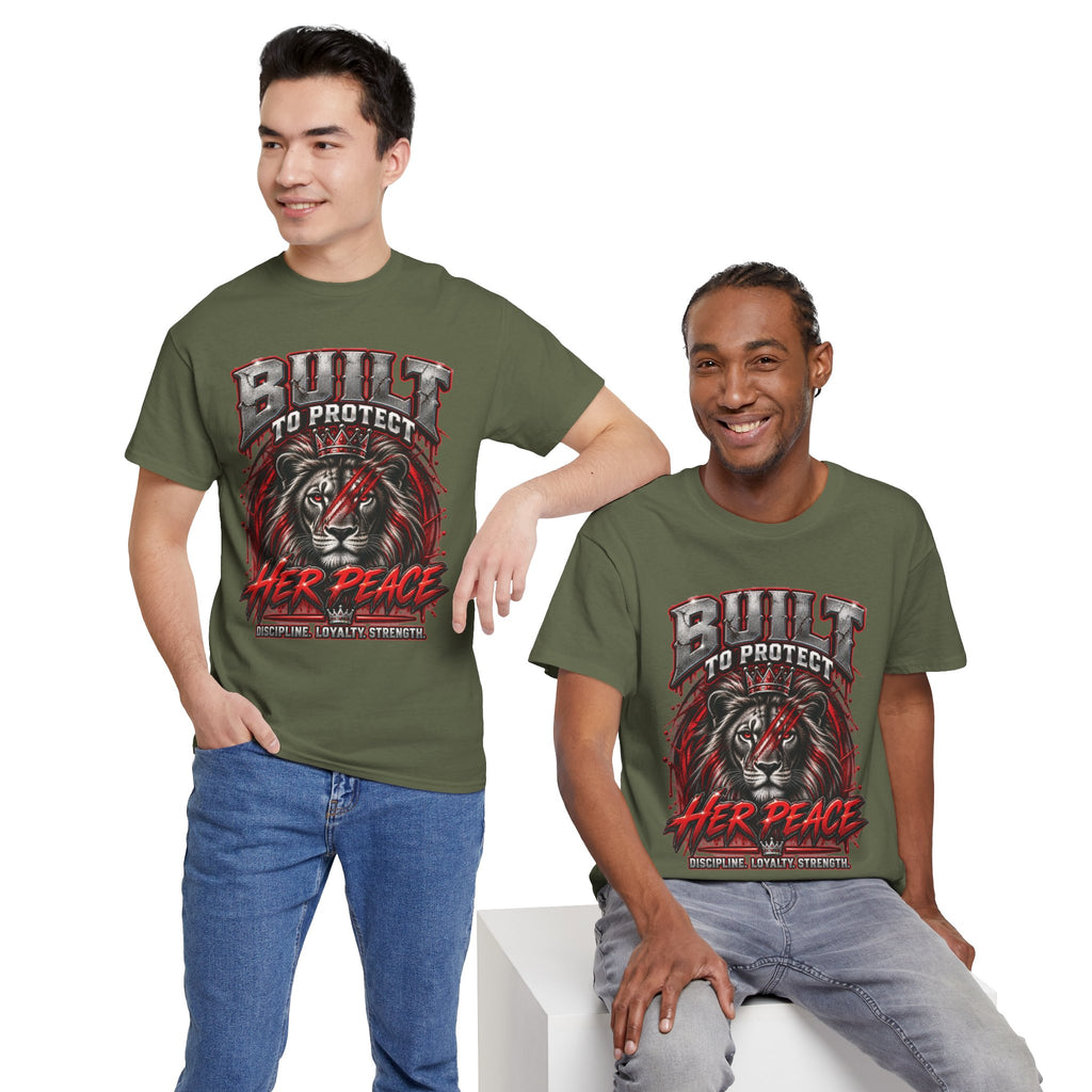 Built to Protect Her Peace Couples Graphic T-Shirt