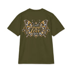 Dolly Floral Portrait T-Shirt | Butterfly 'Love Always' Back
