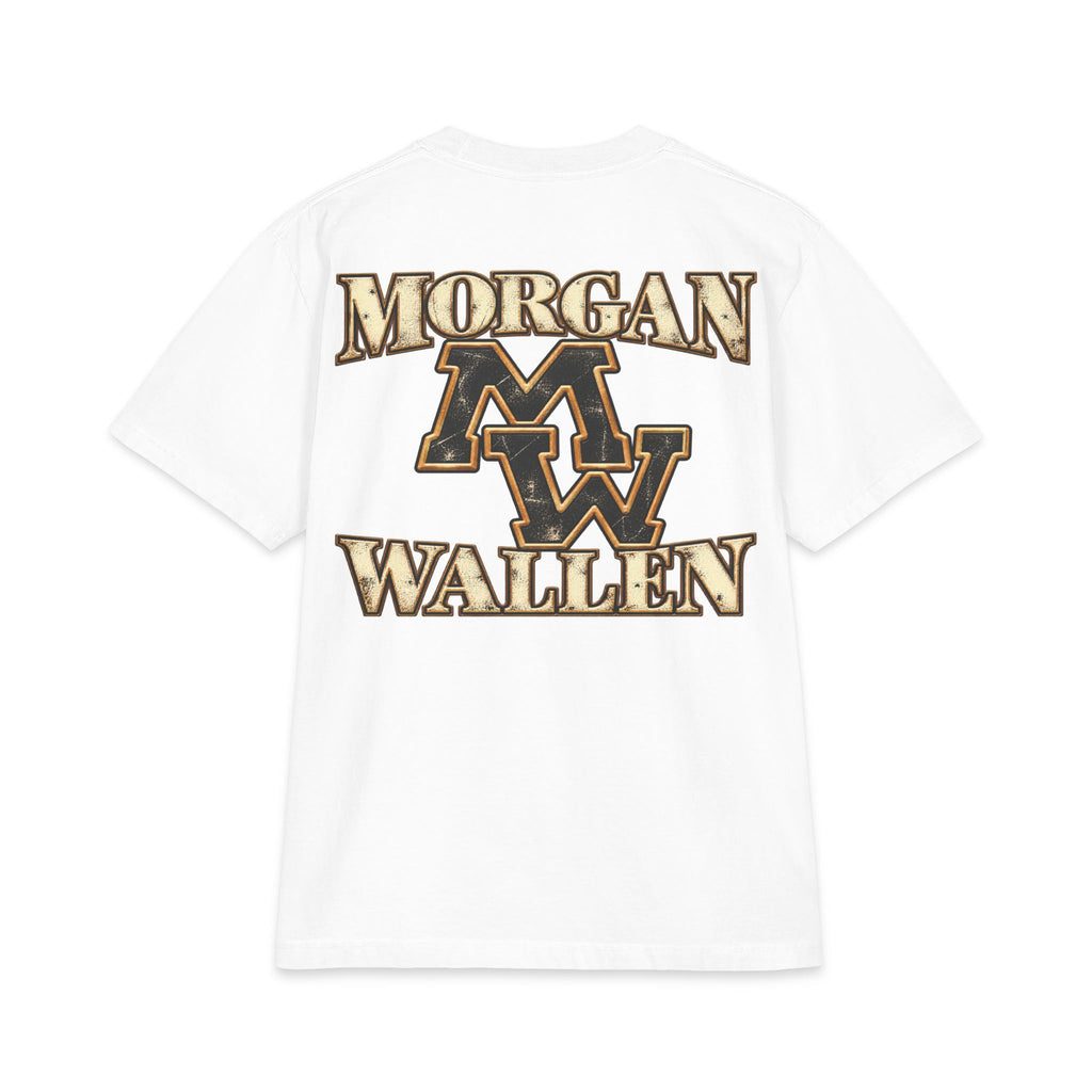 M Wallen portrait T-Shirt | Country Music tee, MV logo back