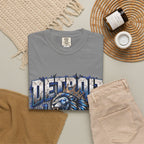 Detroit Grit Lion Don't Quit T-shirt | City Skyline Graphic