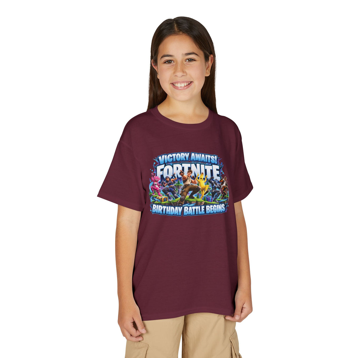 Victory Royale Fortnite Birthday Battle Begins Youth T-Shirt