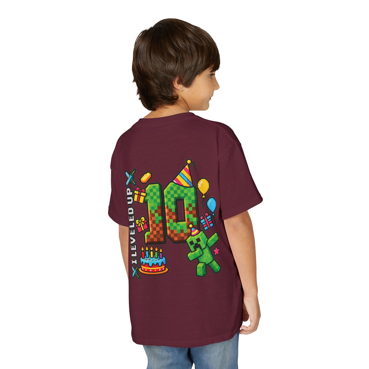 Minecraft-Inspired “Bruh, It’s My Birthday” Youth T-Shirt