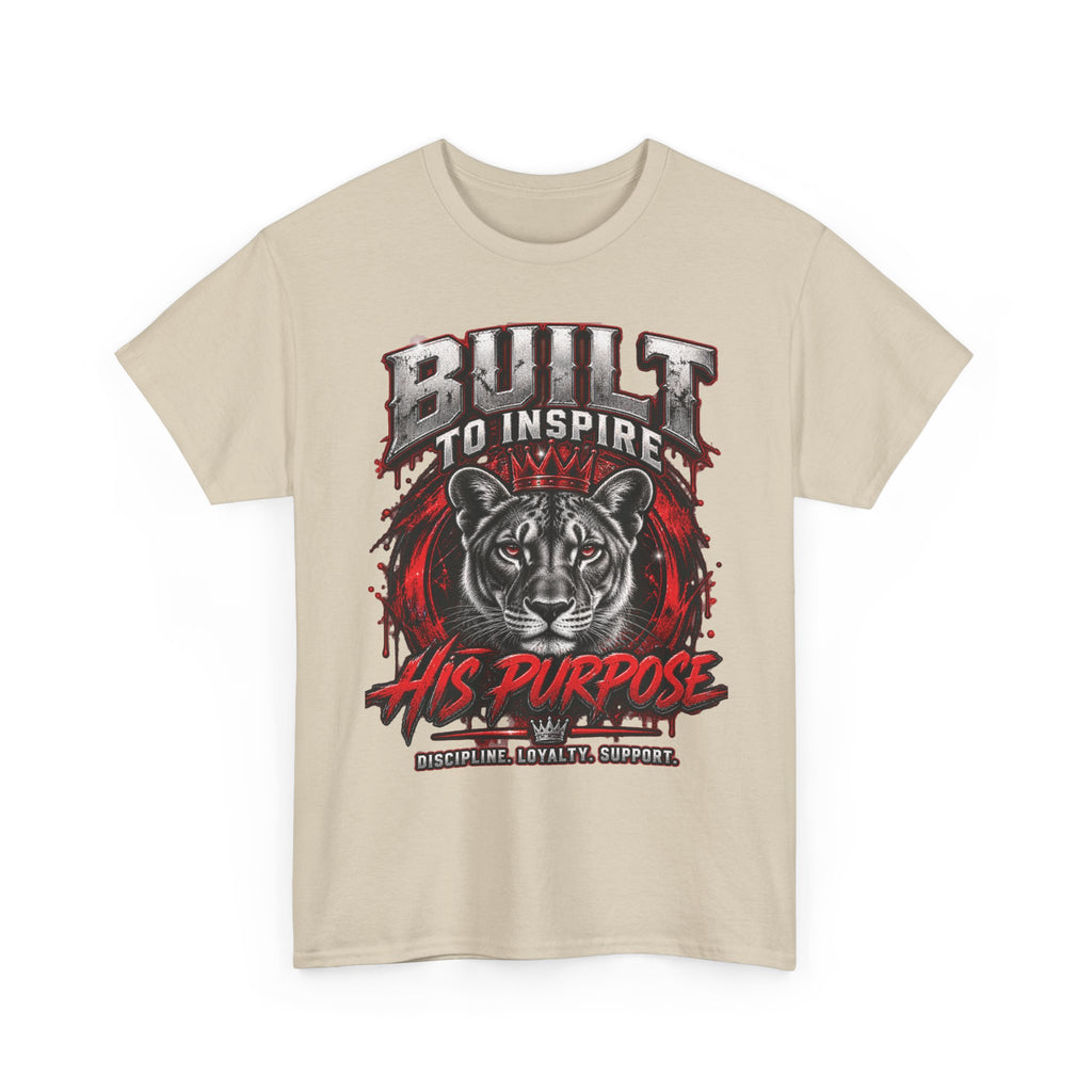 Built to Inspire His Purpose Couples Tiger Graphic T-Shirt