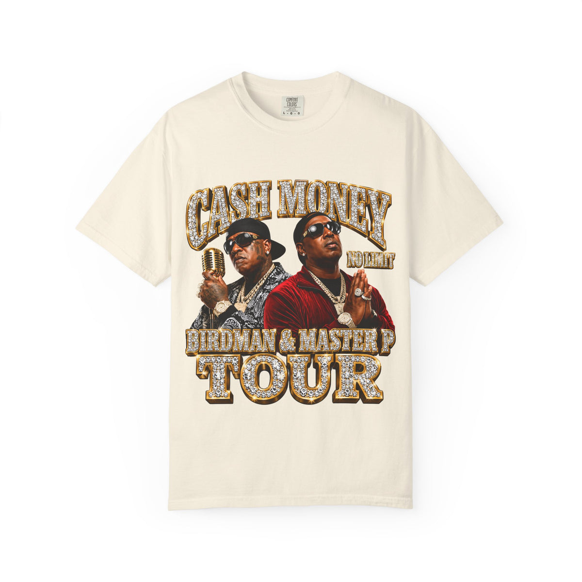 Cash Money Tour graphic T-shirt | Birdman & Master P inspired design