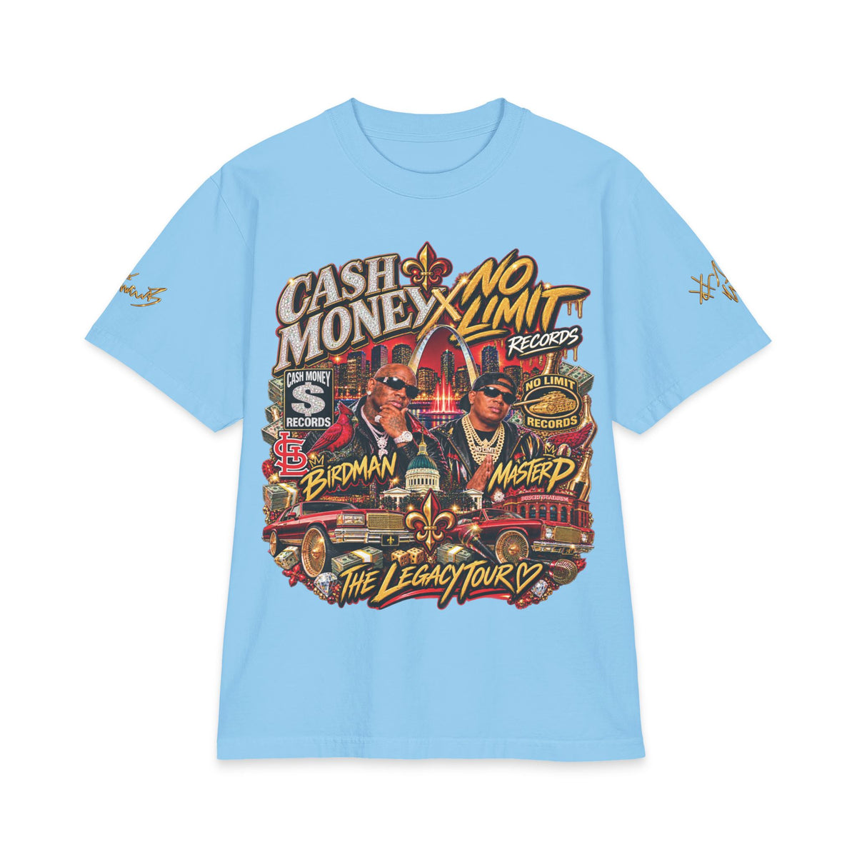 Cash Money No Limit Tour T-Shirt | Vintage Hip Hop Concert Tee