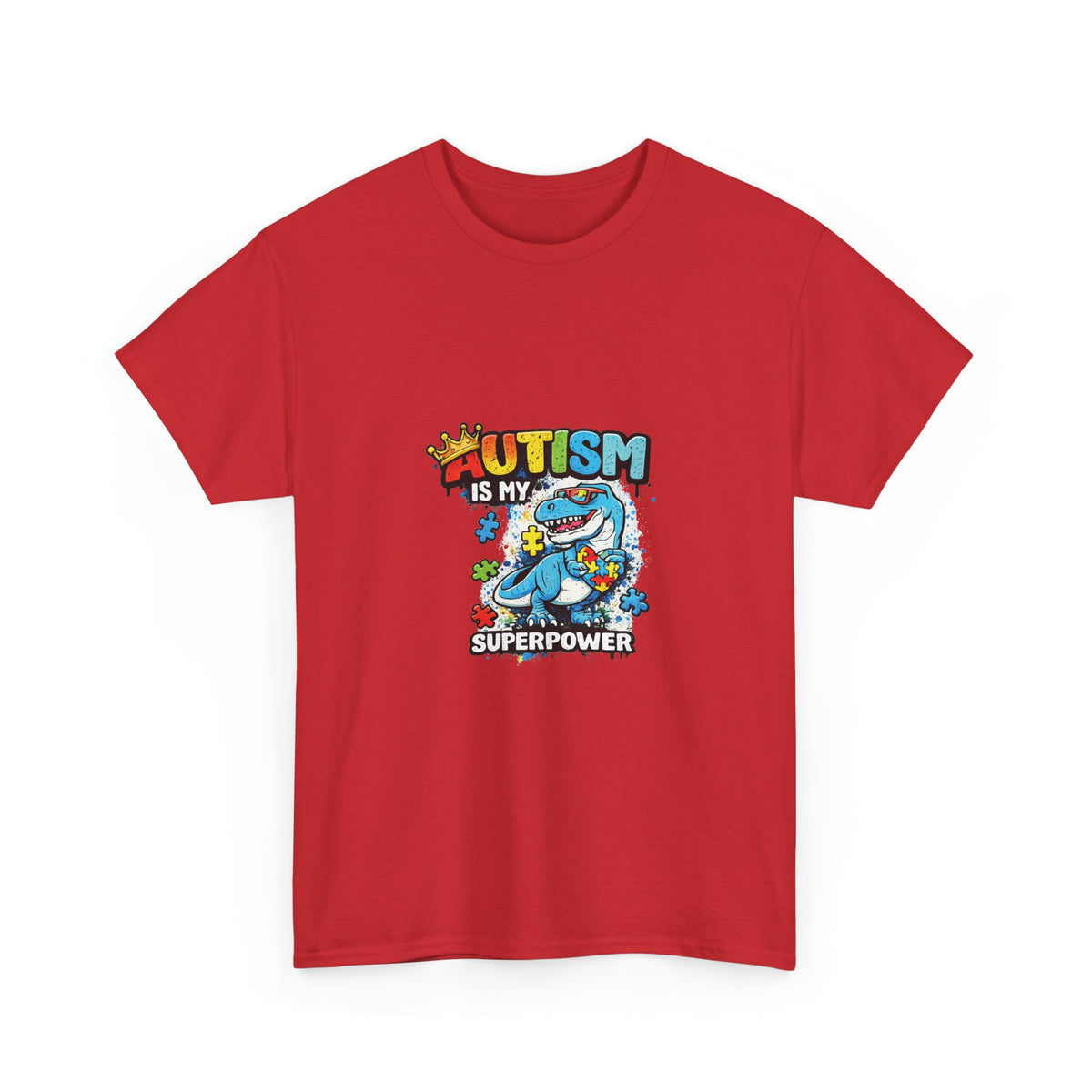 Autism Is My Superpower T-Shirt | Puzzle Piece Shark Design