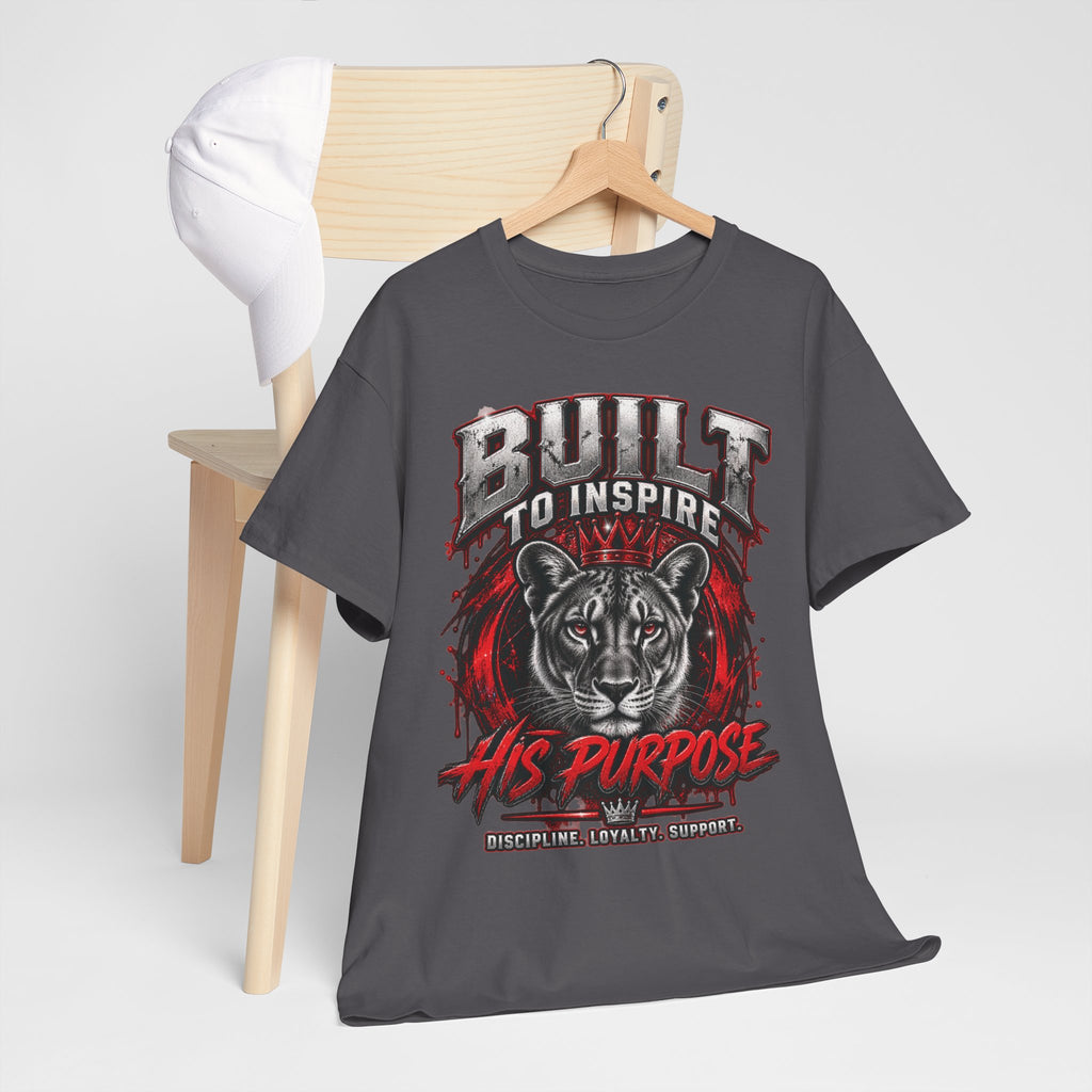 Built to Inspire His Purpose Couples Tiger Graphic T-Shirt