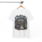Raised On Old School Hip Hop T-Shirt | Retro Boombox Sneakers Crown Design