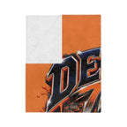 Detroit Tigers Tiger Mascot Blanket | 313 Always Claps Back Velveteen Microfiber
