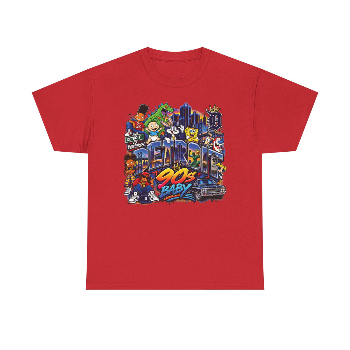 90s Baby Retro Cartoon Collage Tee | Nostalgia Streetwear