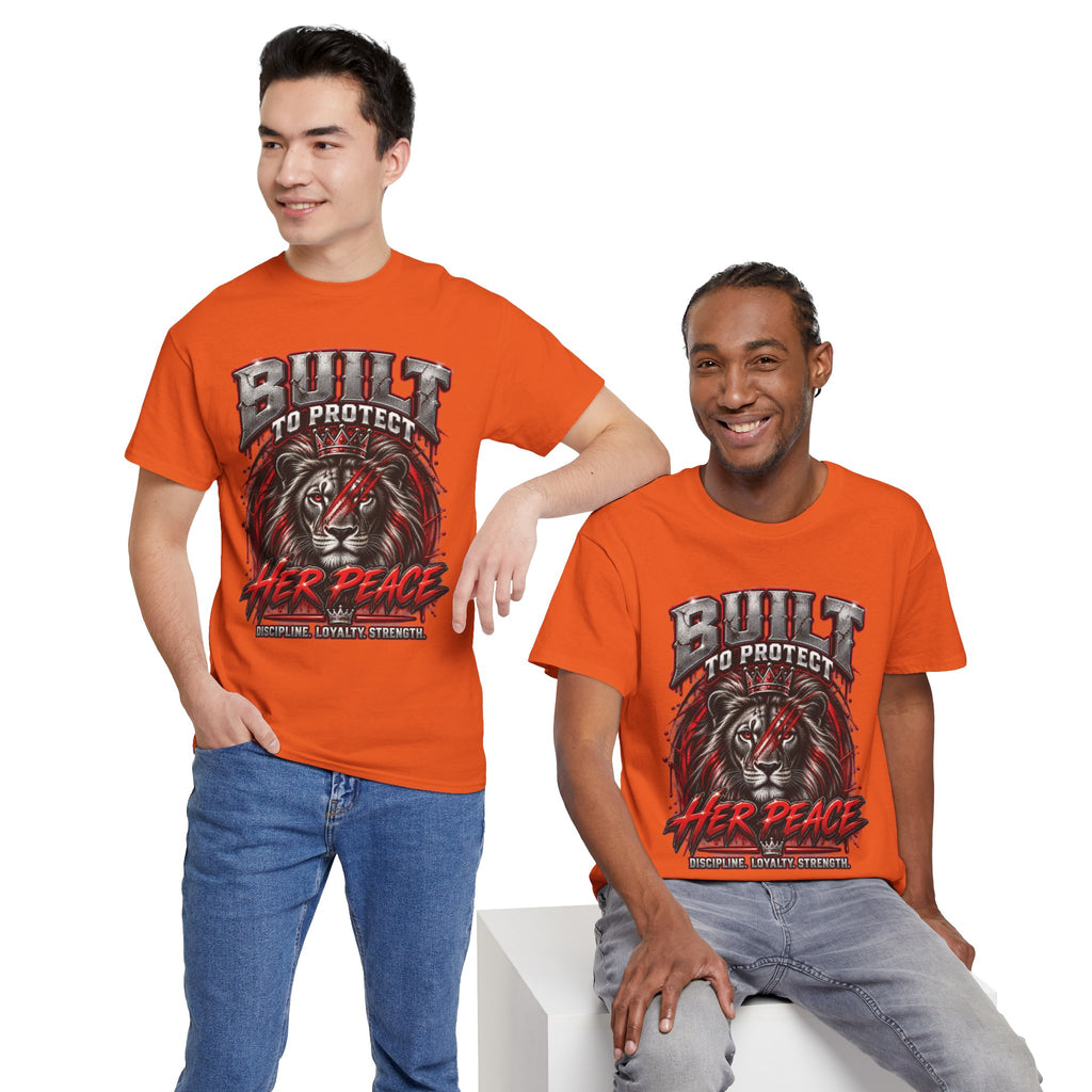 Built to Protect Her Peace Couples Graphic T-Shirt