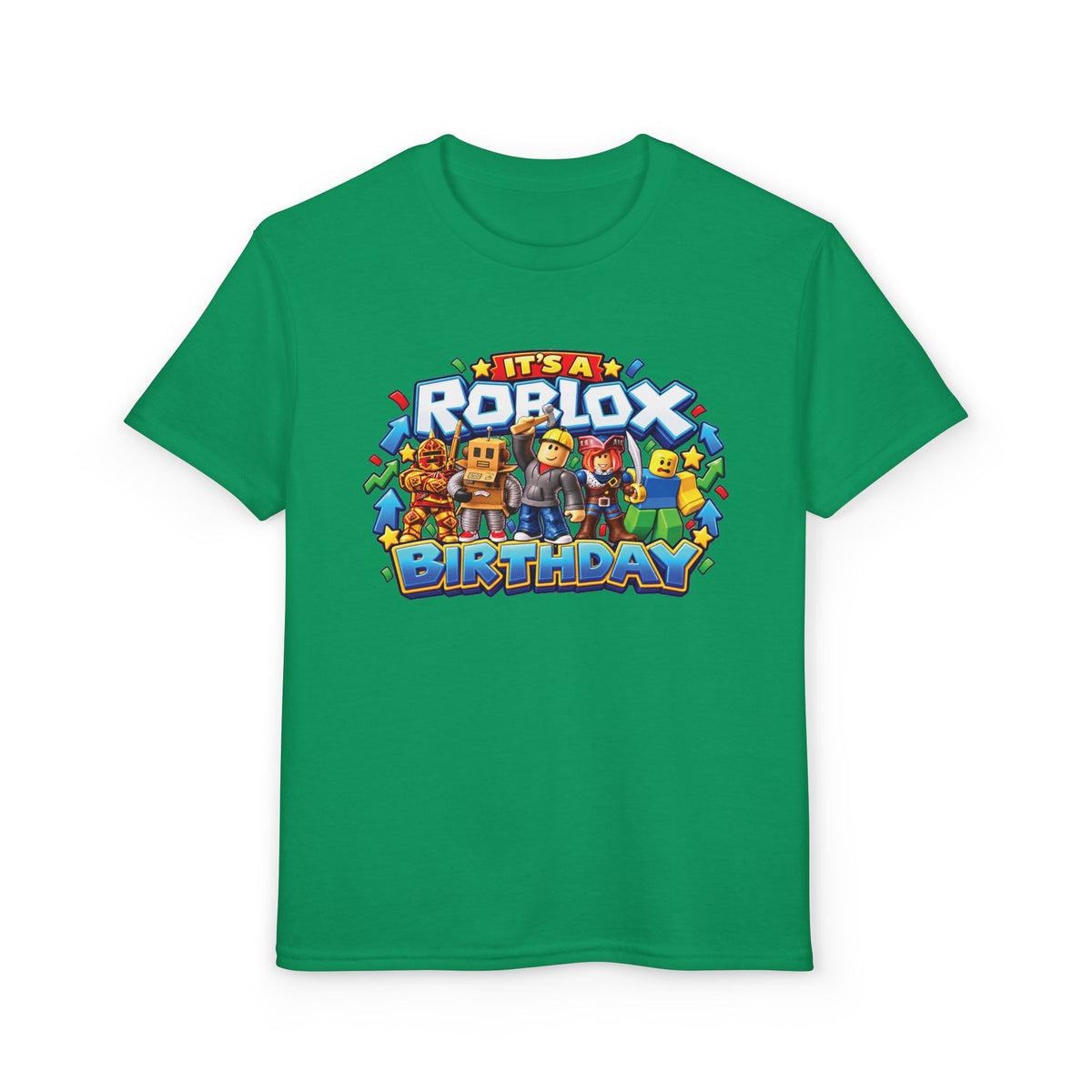 Roblox Birthday Leveling Up to 7 Youth T-Shirt