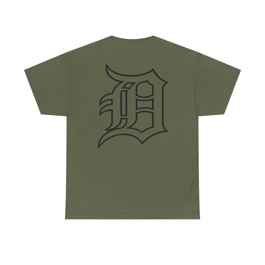 Detroit Hockey Player Graphic Tee | Metro Skyline, Winged Mascot