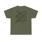 Detroit Hockey Player Graphic Tee | Metro Skyline, Winged Mascot