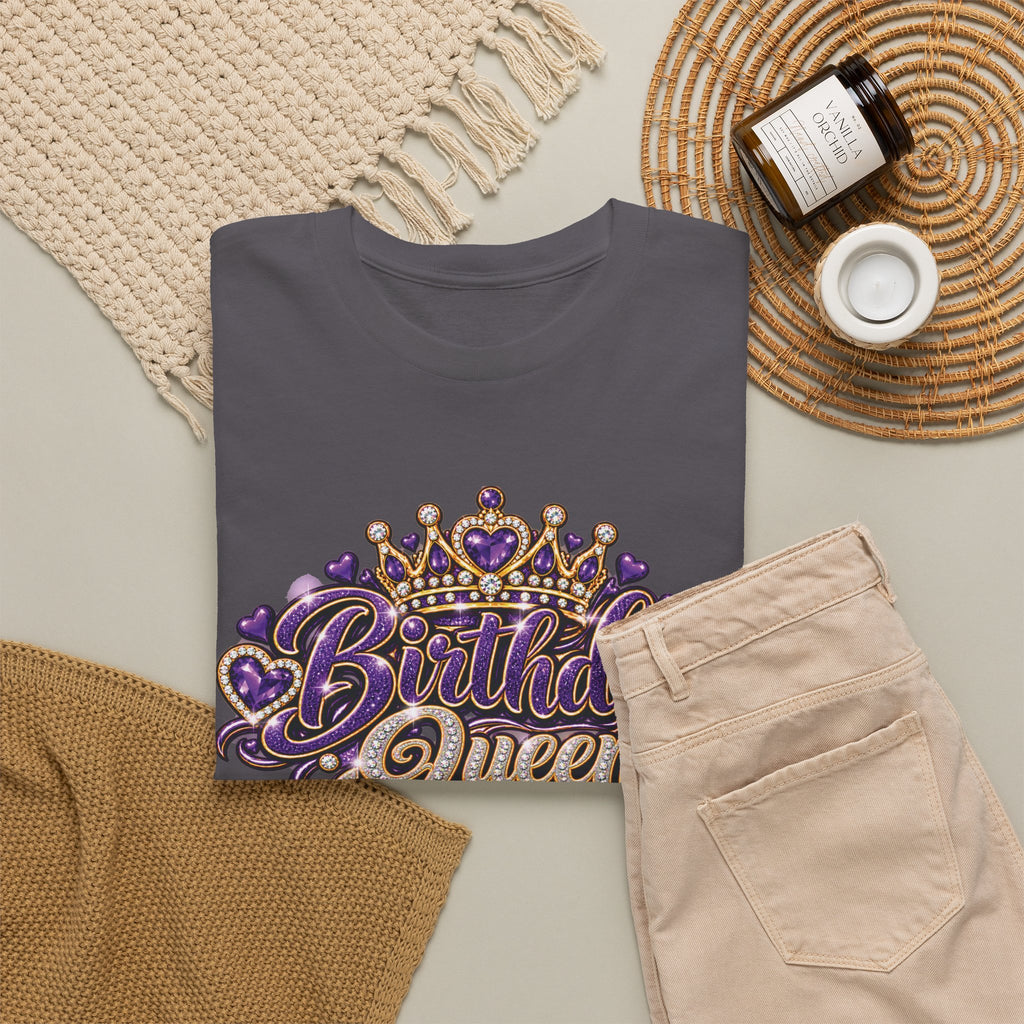 Birthday Purple Queen Graphic T-Shirt