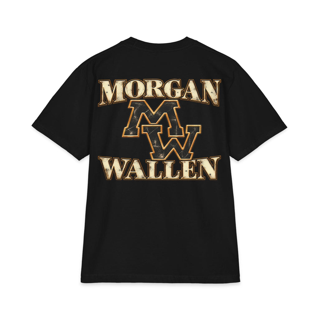 M Wallen portrait T-Shirt | Country Music tee, MV logo back