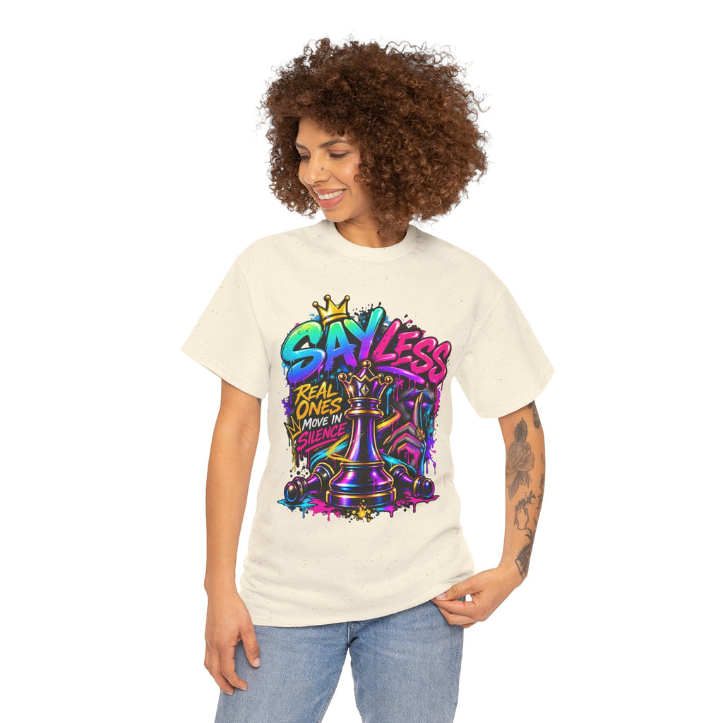 Say Less Chess King Tee | Graffiti Chess Piece Streetwear