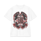 Ten Toes Down feet graphic T-Shirt | streetwear, red black emblem
