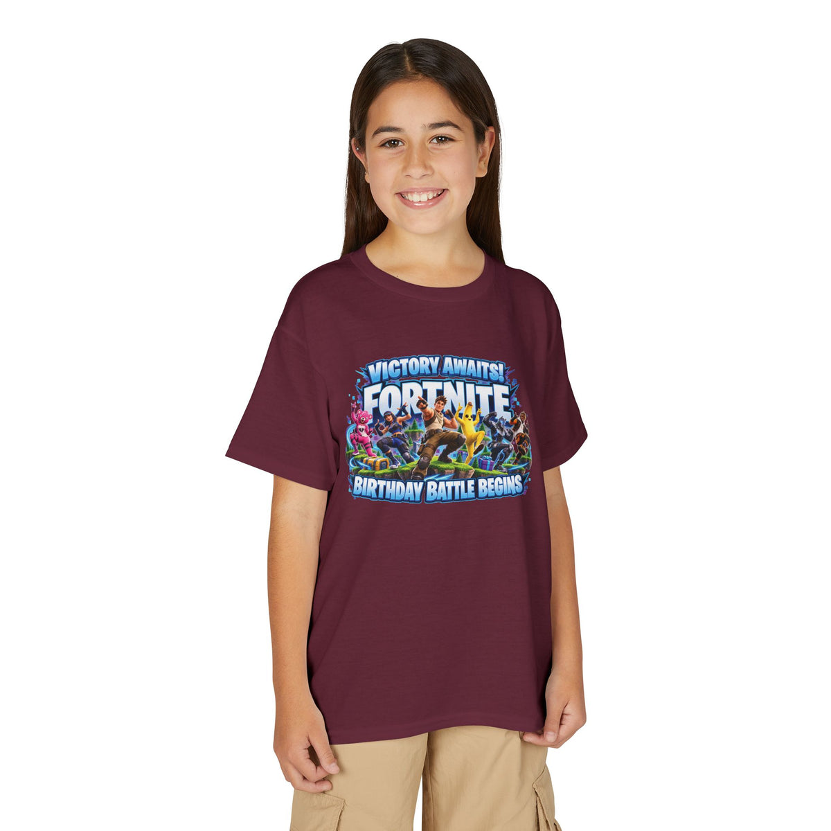 Fortnite Victory Awaits Birthday Battle Youth T-Shirt