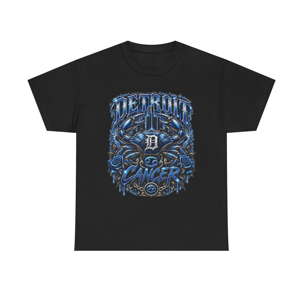 Detroit D Cancer graphic Tee | Blue skulls, Detroit D, streetwear