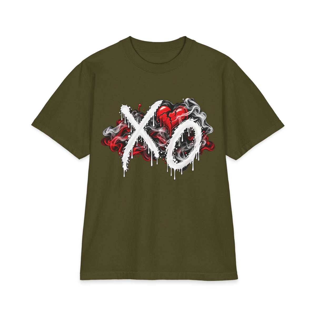 XO Heart Graffiti T-Shirt | Weeknd Triple Portrait Tee