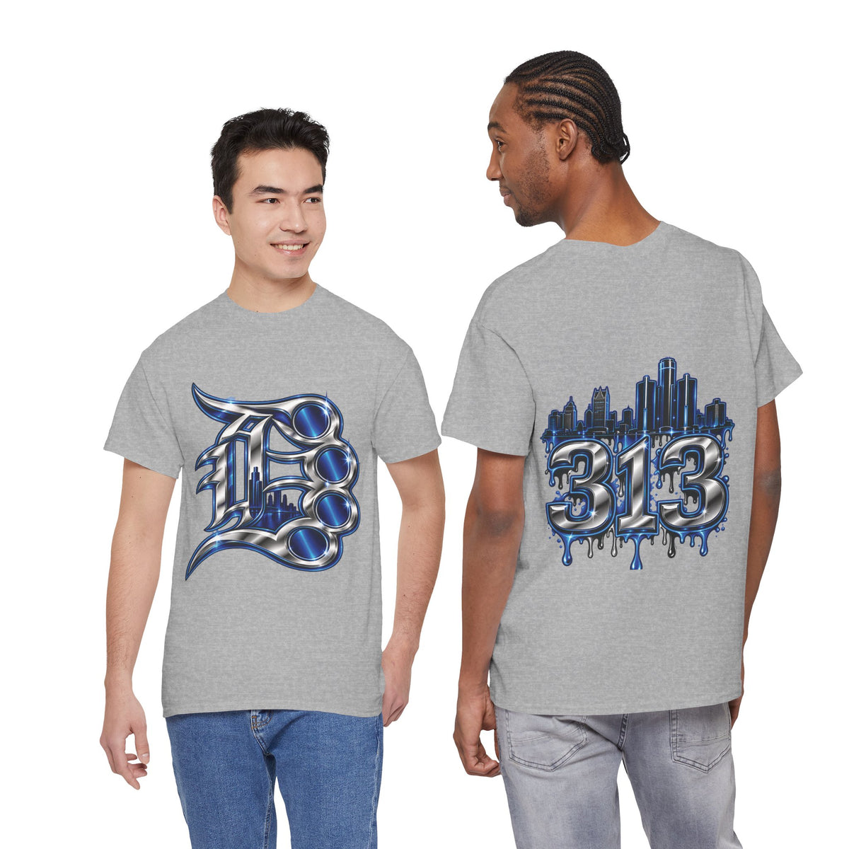 Detroit Brass Knuckles graphic tee | 313 Skyline Drip T-Shirt