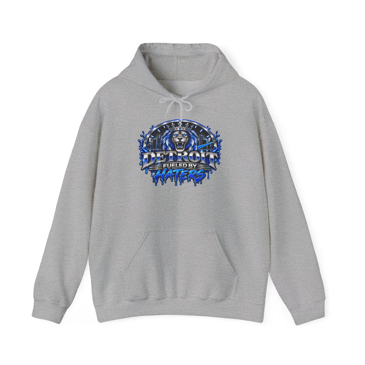 Detroit Graffiti Lion Hoodie | Detroit Drip Streetwear Sweatshirt