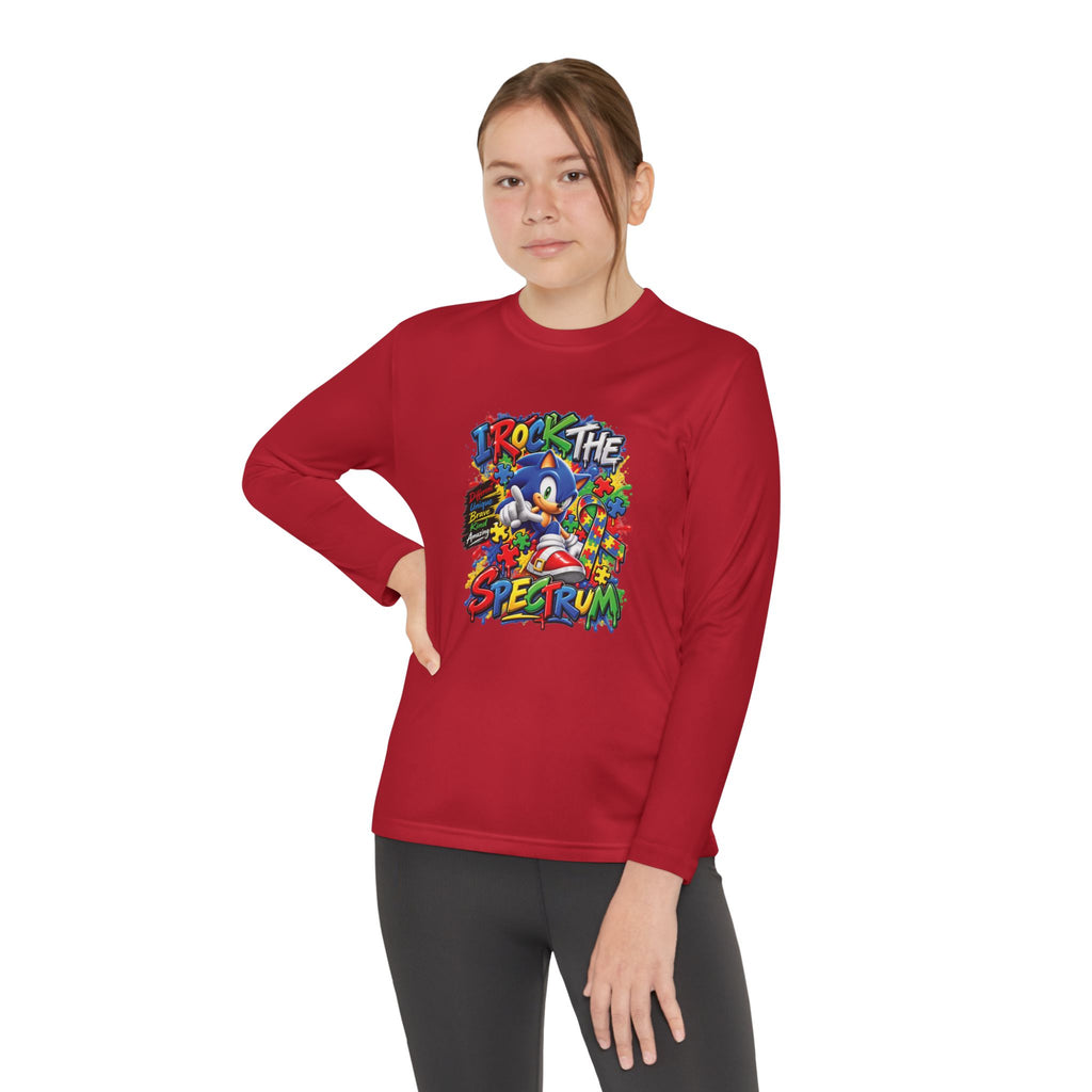 Sonic The Hedgehog Retro Graffiti Youth Long Sleeve Tee