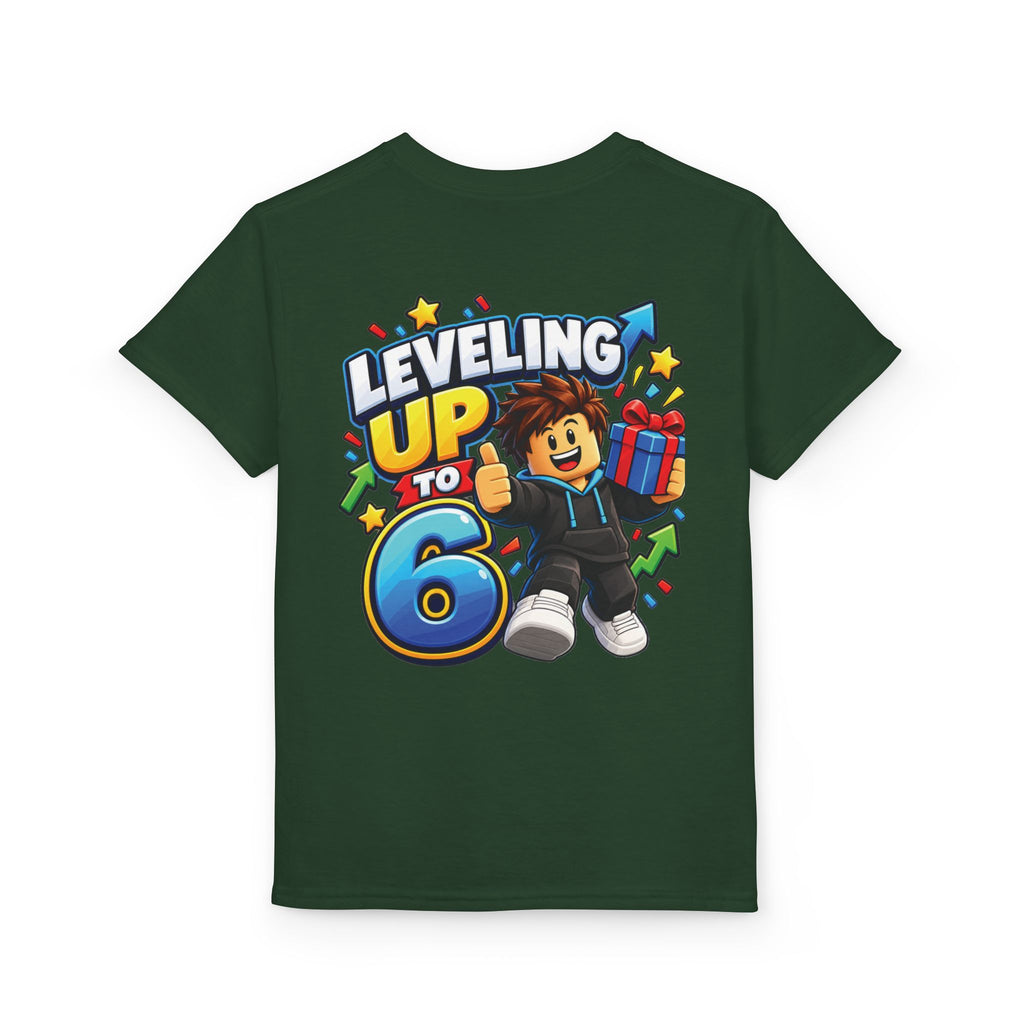 Roblox Birthday Leveling Up to 6 Youth T-Shirt