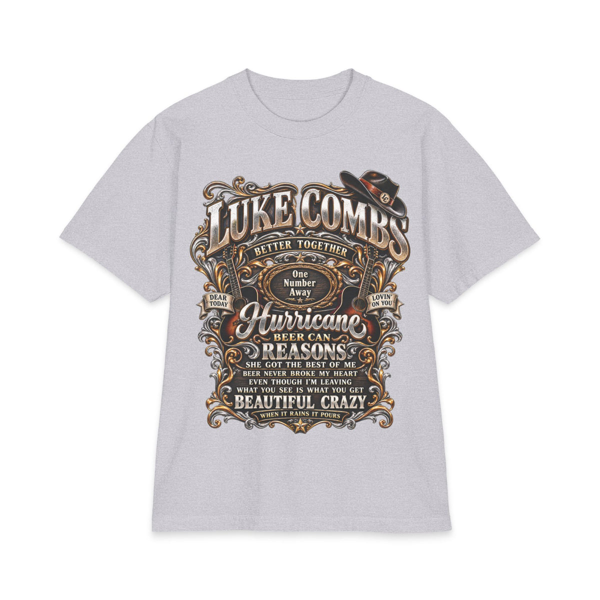 Combs Luke Concert Poster T-Shirt | Country Music Graphic Tee