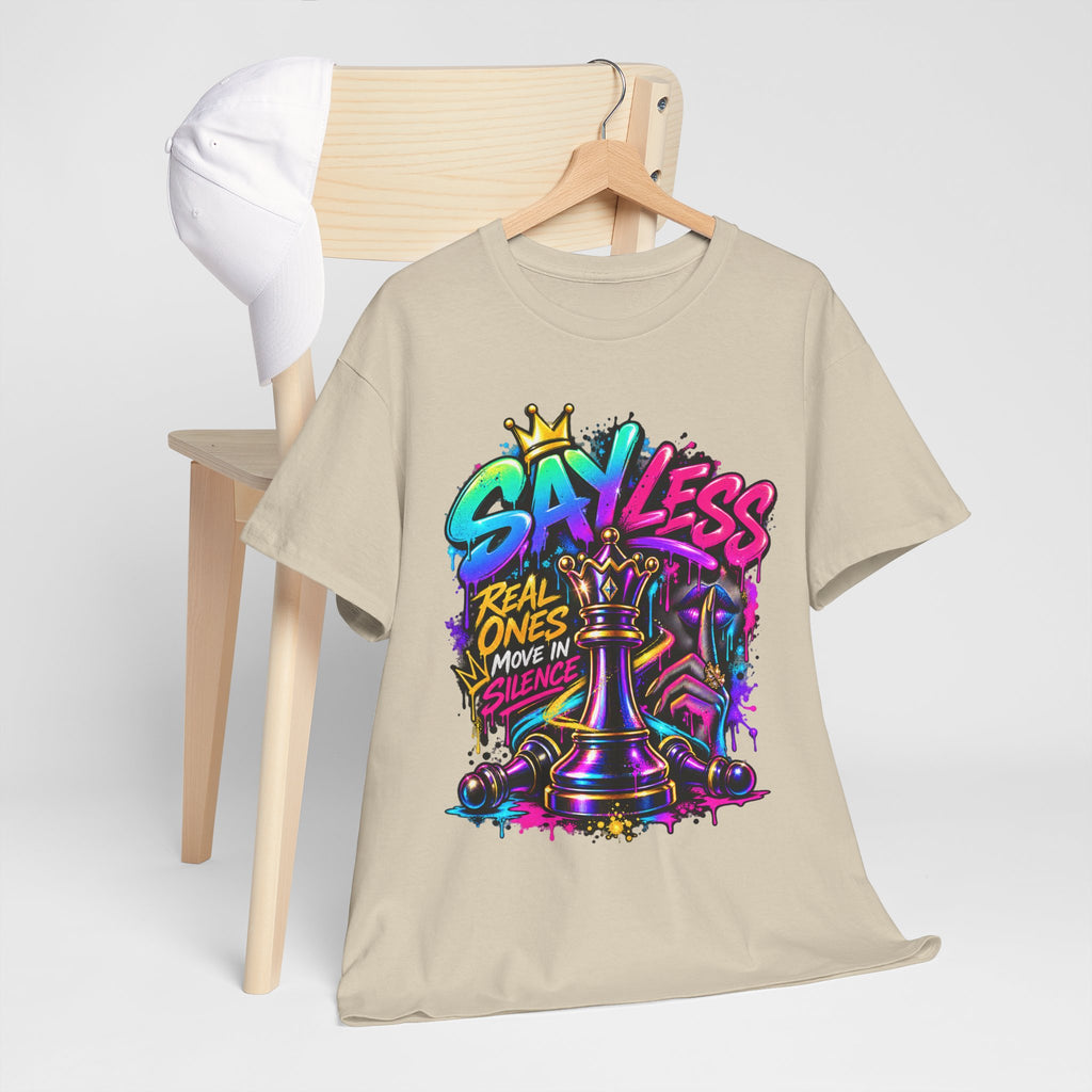 Say Less Chess King Tee | Graffiti Chess Piece Streetwear