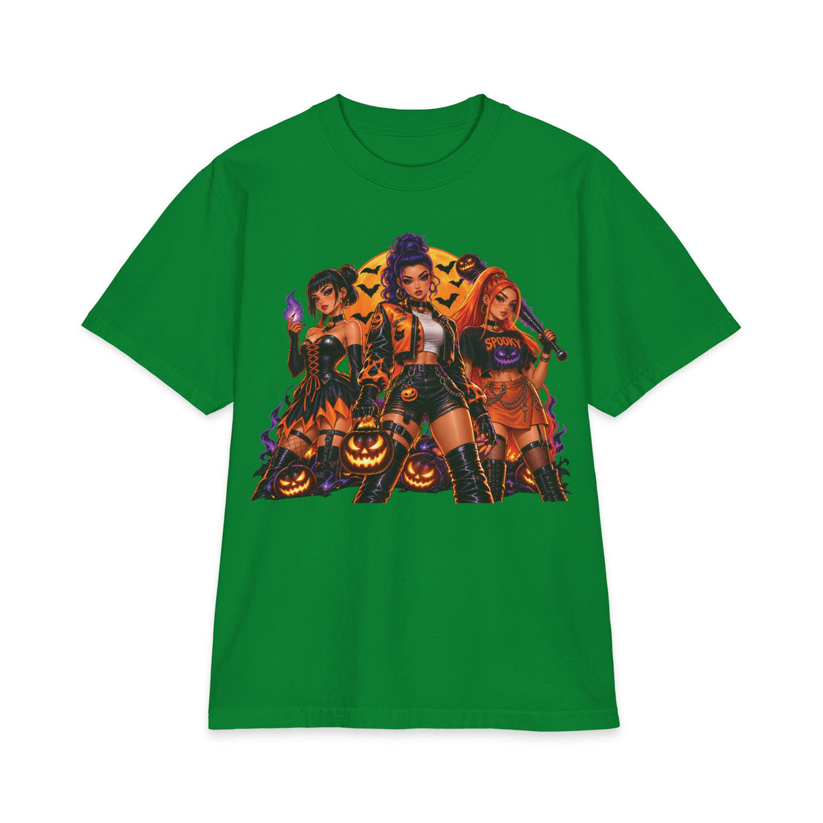 Halloween Witch Squad T-Shirt | Spooky Pumpkin Girls Graphic Tee