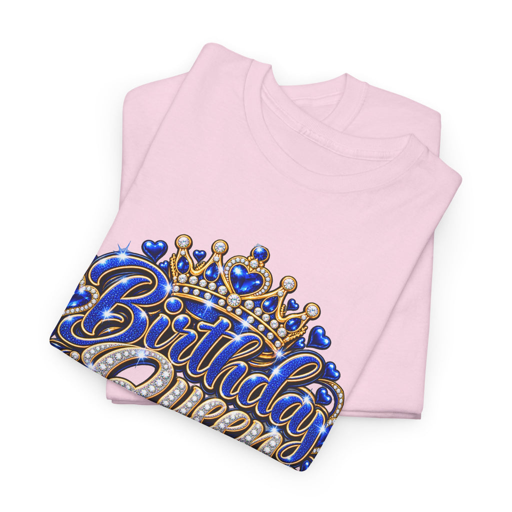 Birthday Blue Queen Crown Graphic Tee
