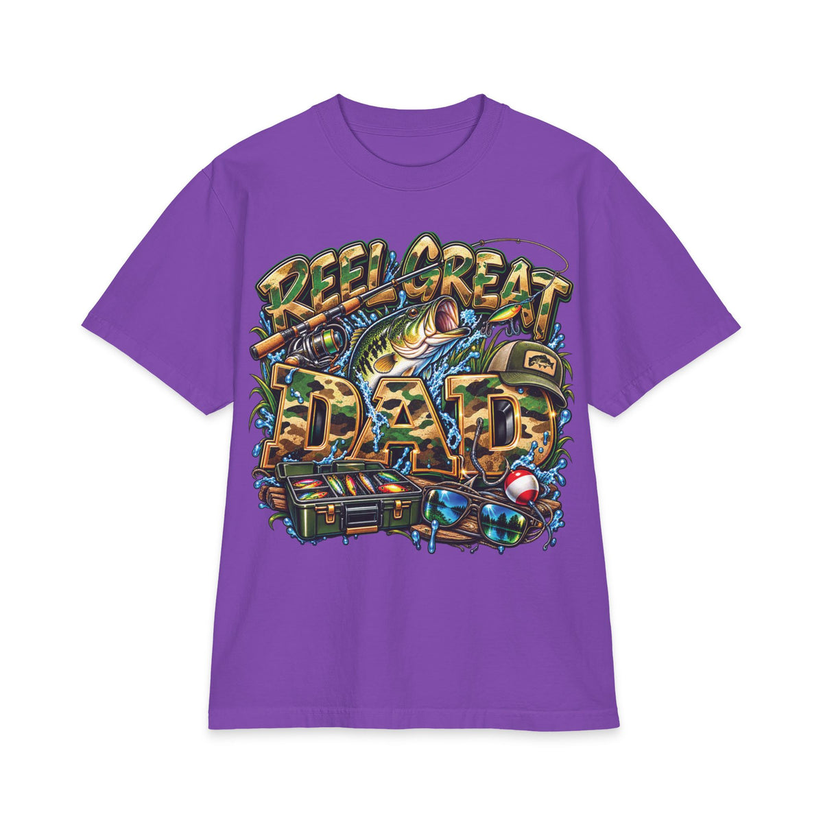 Detroit Reel Great Dad T-Shirt | Fishing Graphic Tee, Dad Shirt